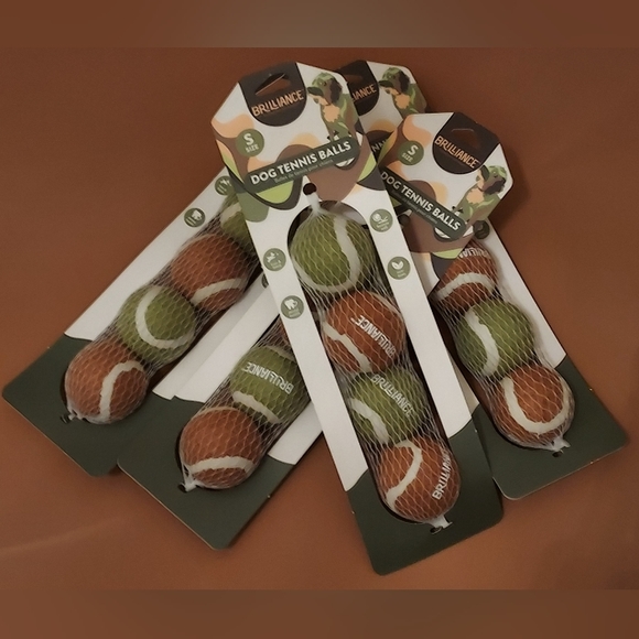 Mini Tennis Balls for Small Dogs Train Fetch Dog Toys Size Small Designer Colors - Picture 1 of 11